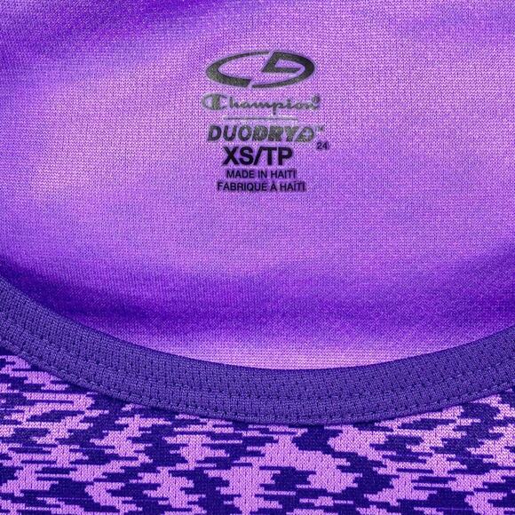 C9 CHAMPION Purple Abstract Short Sleeve Active Top - Picture 2 of 9